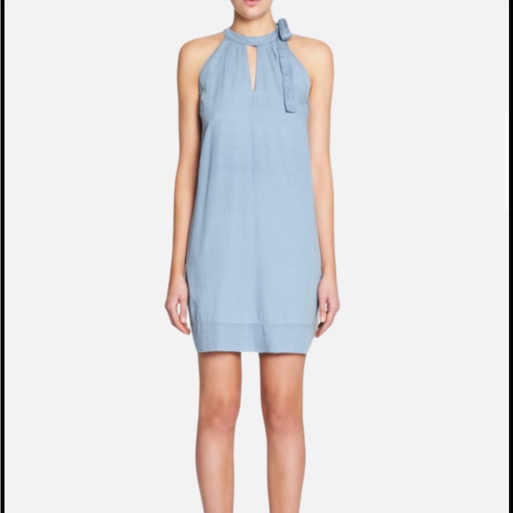 J Brand Light Denim Cotton Summer Tank Dress Sz Small